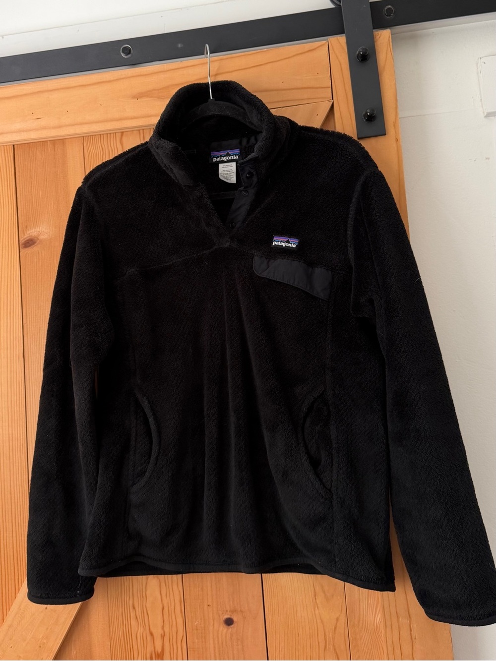 Patagonia Women's Black Re-Tool Snap-T Fleece Pullover